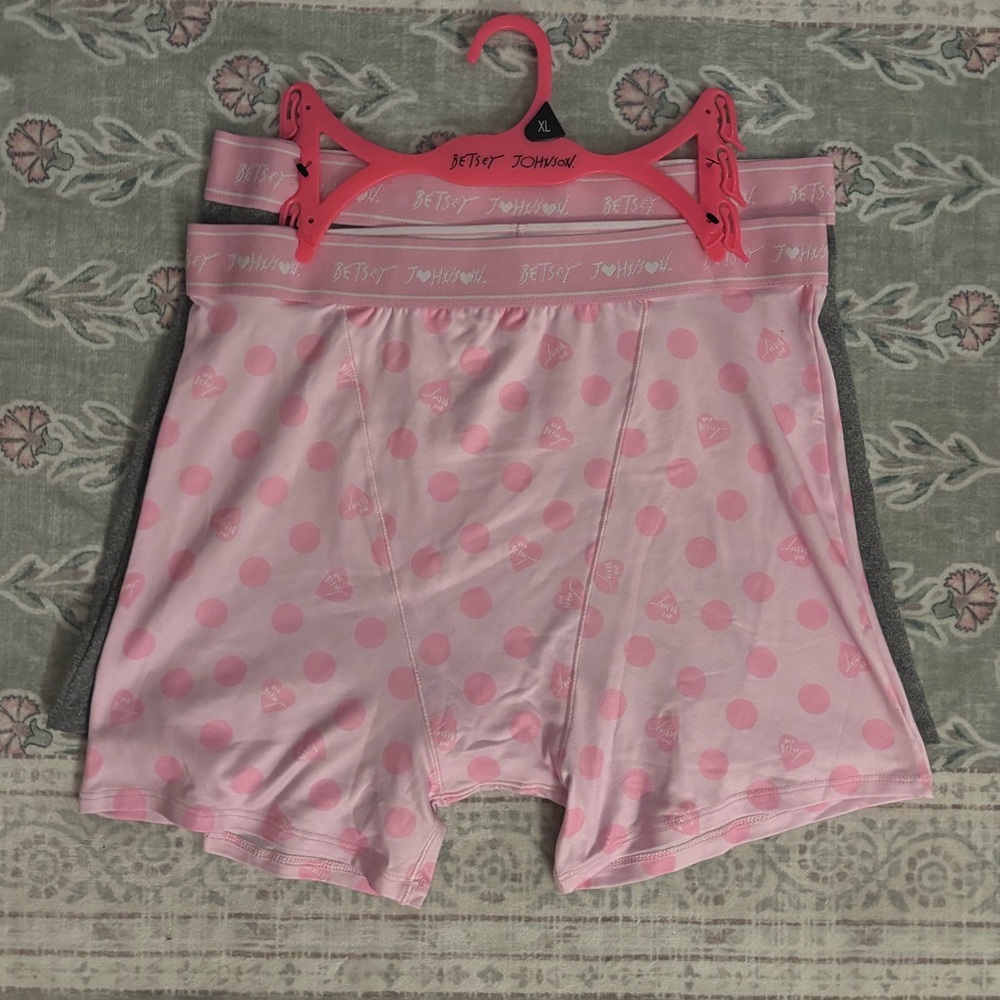 Betsey Johnson Boxer Pantie Shorts (2 Pack)